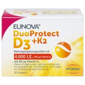 EUNOVA DuoProtect D3+K2 4000 I.E./80 μg Kapseln