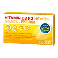 VITAMIN D3 K2 Hevert plus Ca Mg 2000 IE/2 Kapseln