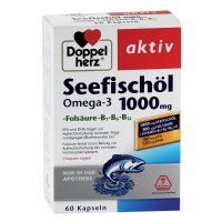 DOPPELHERZ Seefischöl Omega-3 1.000 mg+Fols.Kaps.