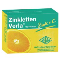 ZINKLETTEN Verla Orange Lutschtabletten