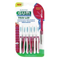 GUM TRAV-LER 1,4mm Kerze pink Interdental+6Kappen