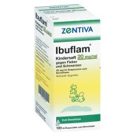 IBUFLAM Kindersaft 20mg/ml gegen Fieber u.Schmerz.