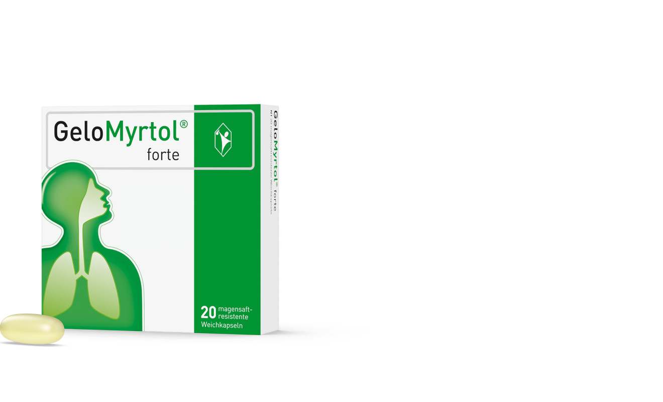 Anzeige: Kopf dicht? Schnupfen? Husten?* Befreit die Atemwege - verkürzt die Krankheitsdauer. GeloMyrtol forte