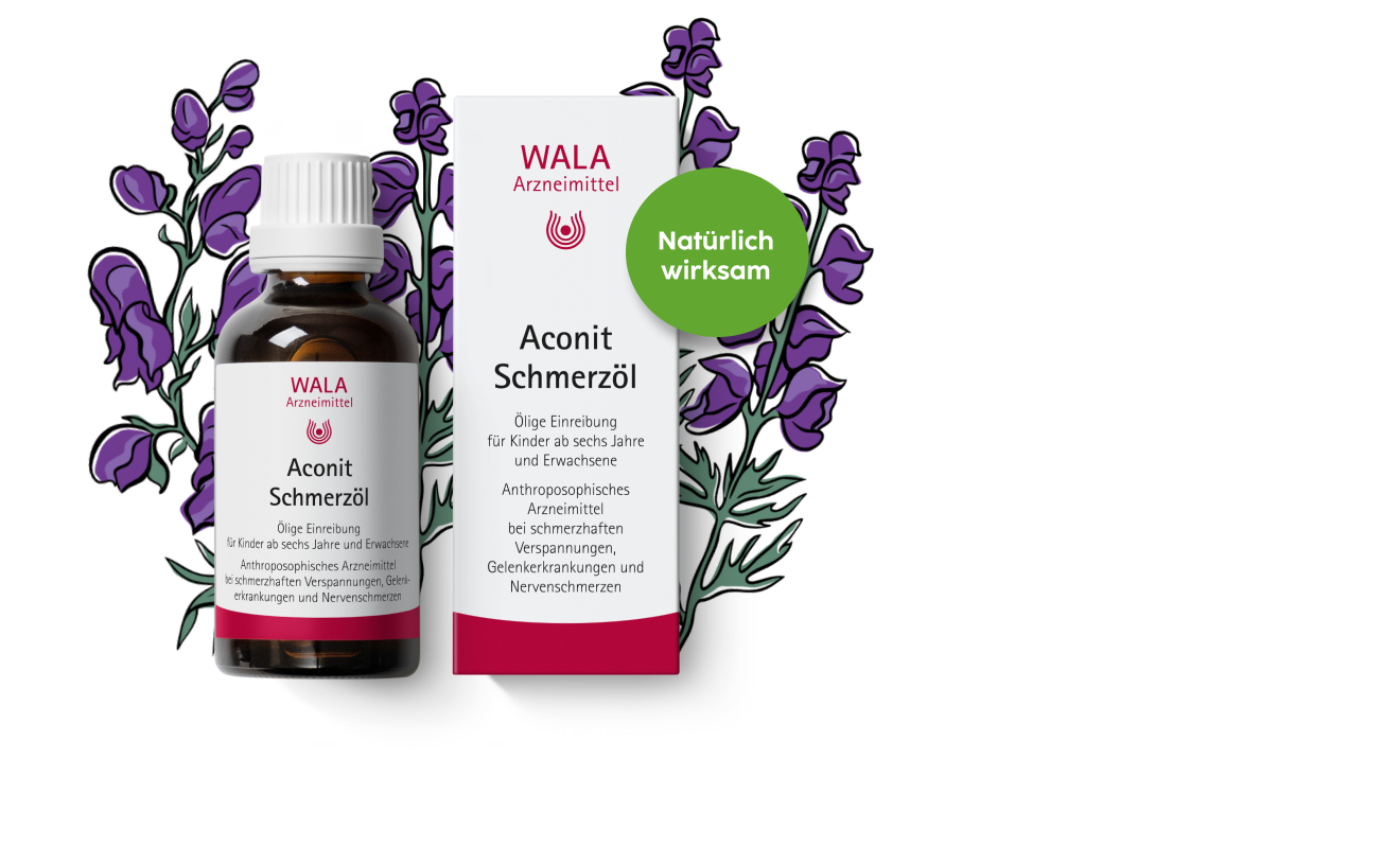 Anzeige: Schmerzhaft verspannt? WALA Aconit Schmerzöl  ✓ Lindert den Schmerz ✓ Löst die Verspannung ✓ Wärmt wohltuend